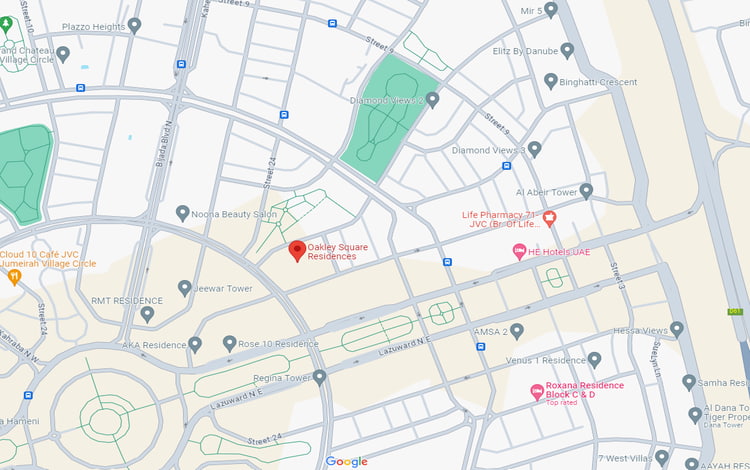 Oakley Square Location Map