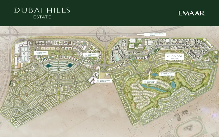 club place at dubai hills estate master plan