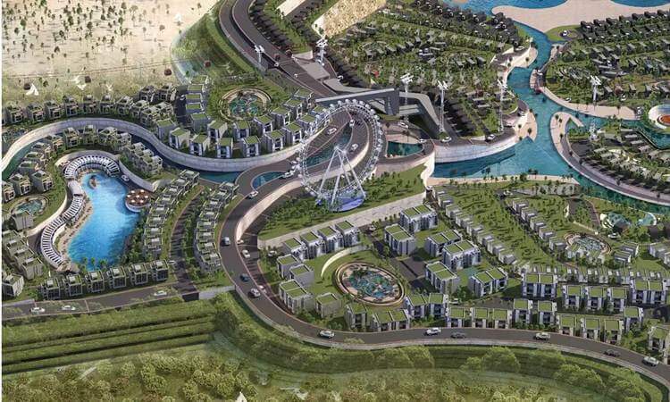 مساحة قرية سكاي سيتي السخنة Sky City El Galala