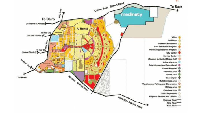 Services and routes in New Cairo