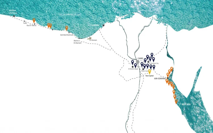 لافيستا توباز موقع قرية لافيستا توباز العين السخنة