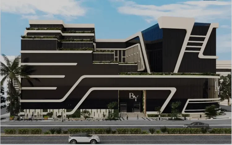 واجهة بيزنس يارد العاصمة بتصميم حديث وأنيق