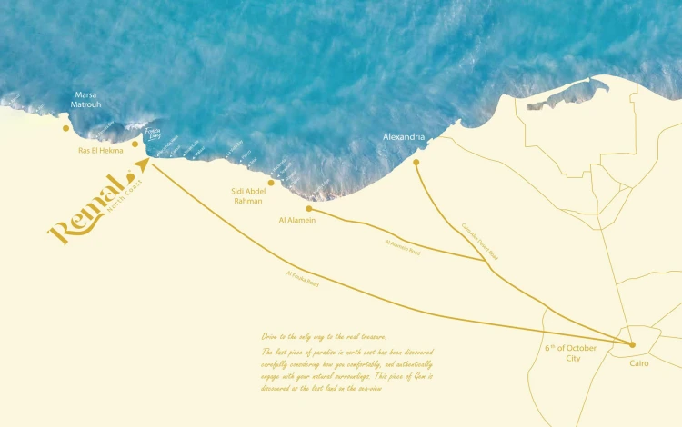 قرية Remal Resort North coast موقع قرية رمال الساحل الشمالي
