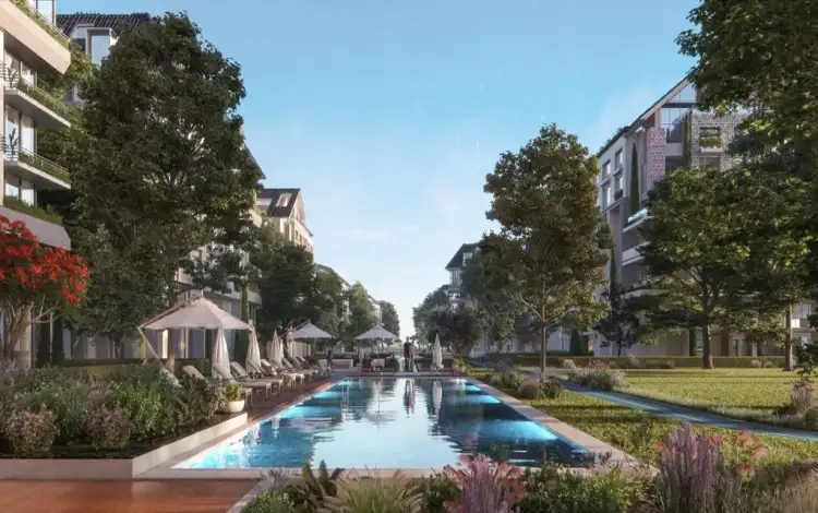 اللاندسكيب داخل كمبوند الجوهرة العاصمة الإدارية