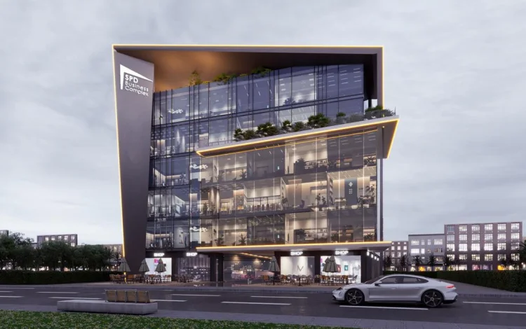 مول اس بي دي التجمع الخامس SPD Business Complex New Cairo 2 واجهة مول إس بي دي بالتجمع الخامس