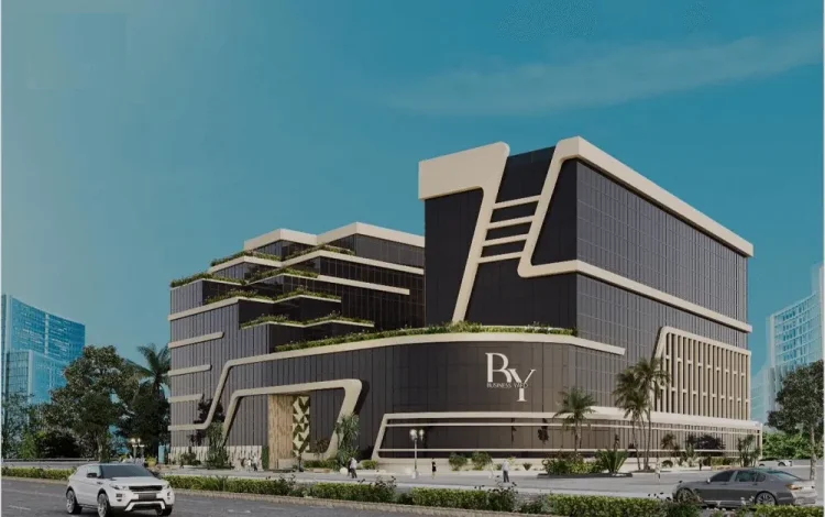 لقطة معمارية رائعة لمول بيزنس يارد في قلب العاصمة الإدارية الجديدة