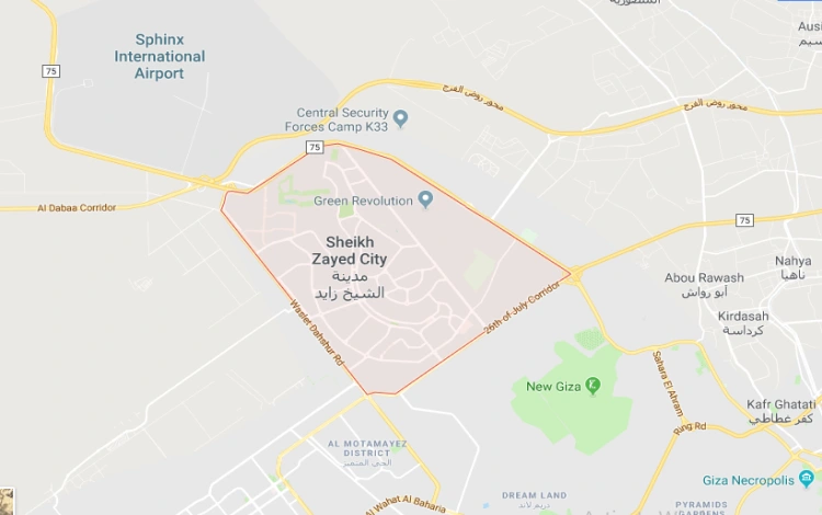 موقع كمبوند الكرنك الشيخ زايد