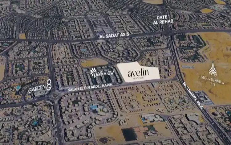 موقع كمبوند أفيلين التجمع الخامس