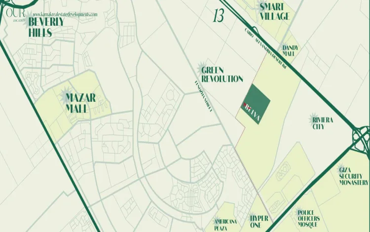 Compound Belva موقع كمبوند بيلفا الشيخ زايد