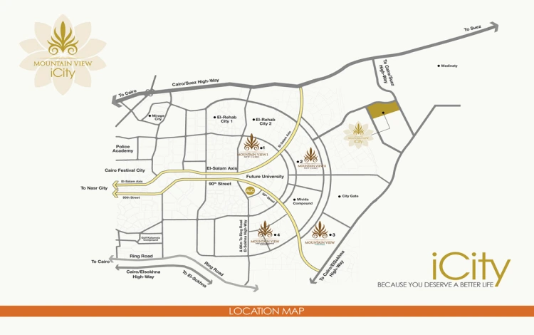 Mountain View icity New Cairo location