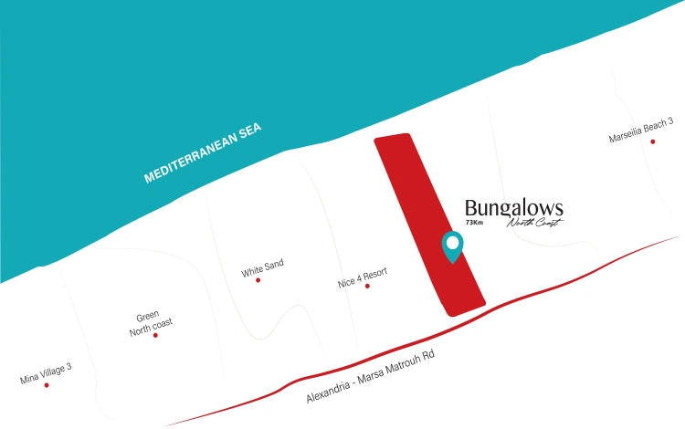 قرية Bungalows North Coast قرية بانجلوز الساحل الشمالي