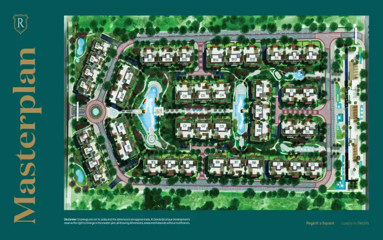 كمبوند ريجنتس سكوير التجمع الخامس ماستر بلان كمبوند ريجنتس سكوير القاهرة الجديدة