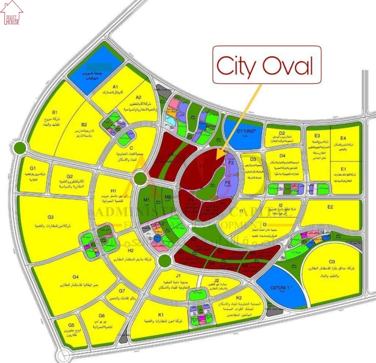 سيتي اوفال العاصمة الادارية