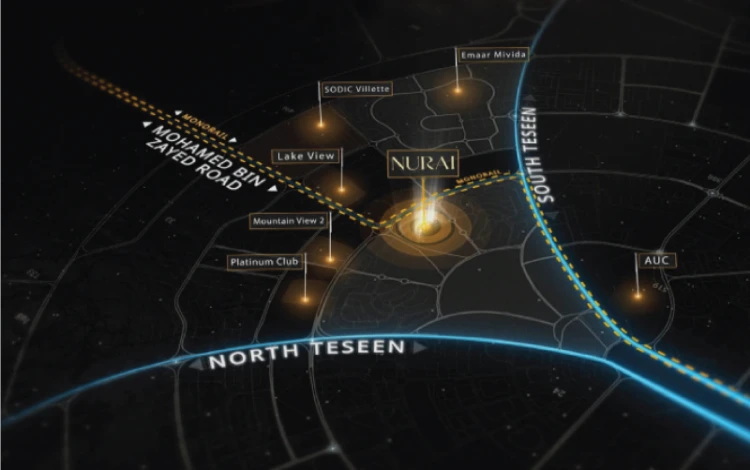 Nurai New Cairo موقع كمبوند نوراي التجمع الخامس