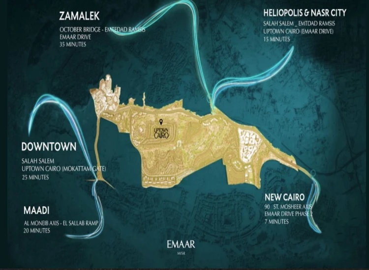 كمبوند اب تاون كايرو المقطم Uptown Cairo قسط حتي 5 سنوات 2 اب تاون كايرو