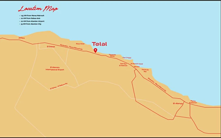 تلال الساحل الشمالى موقع قرية تلال الساحل الشمالي