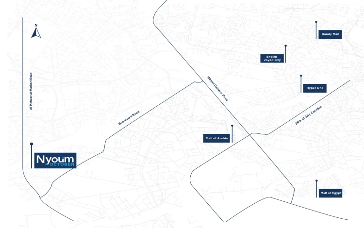 كمبوند Nyoum October موقع كمبوند نيوم اكتوبر