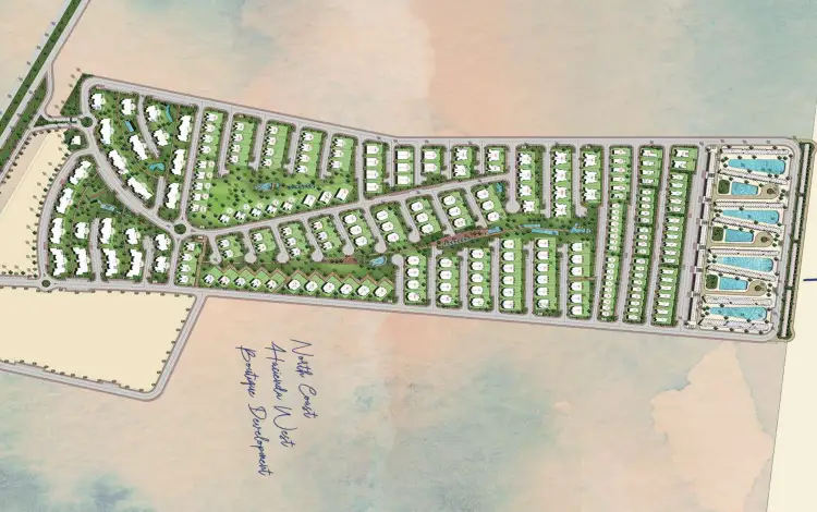 هاسيندا ويست الساحل تصميم قرية هاسيندا ويست الساحل الشمالي