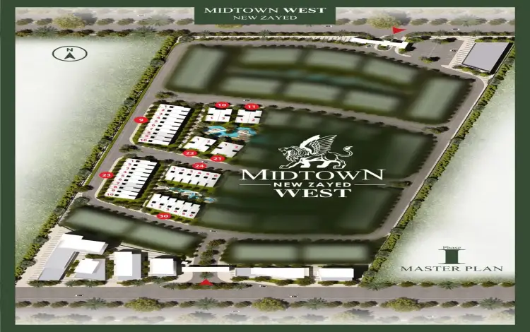 ماستر بلان كمبوند Midtwon West New Zayed