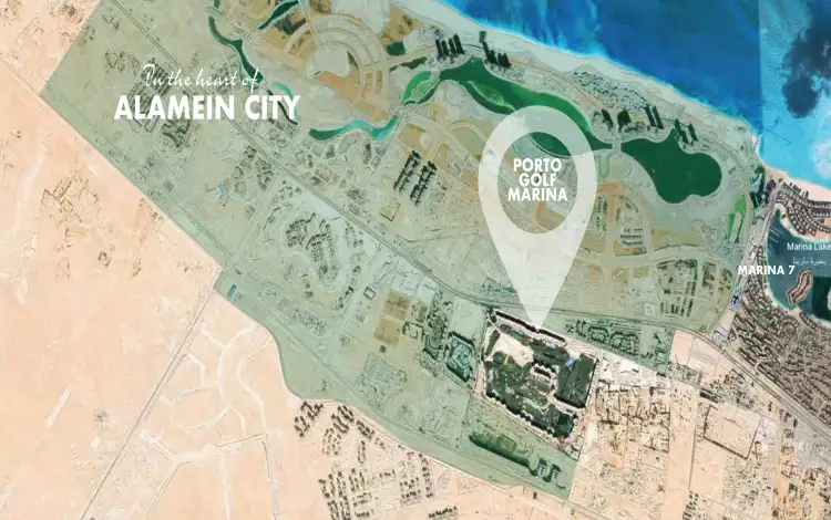 Golf Porto Marina North Coast خريطة قرية جولف بورتو مارينا