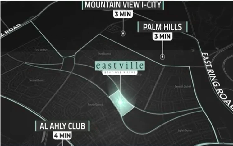 كمبوند Eastville New Cairo موقع كمبوند ايست فيل القاهرة الجديدة