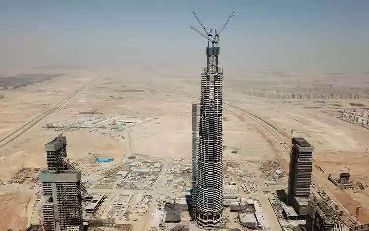 central iconic tower