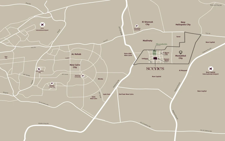 scenes compound scenes mostakbal city compound