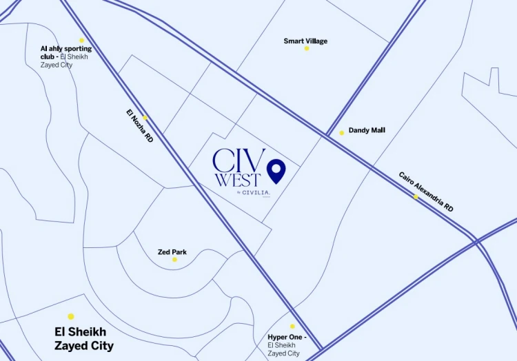 كمبوند سيف ويست CIV West El Sheikh Zayed