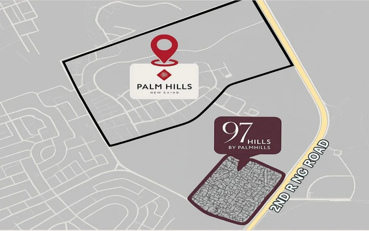 Compound 97 Hills New Cairo موقع كمبوند 97 هيلز التجمع الخامس