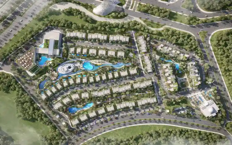 the master plan of Sheraton Residences Mostakbal City