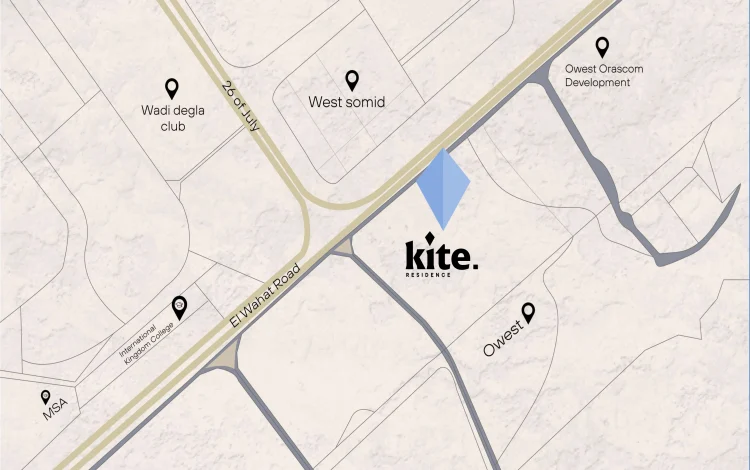 Kite Residence New Zayed The location of Kite Residence Compound