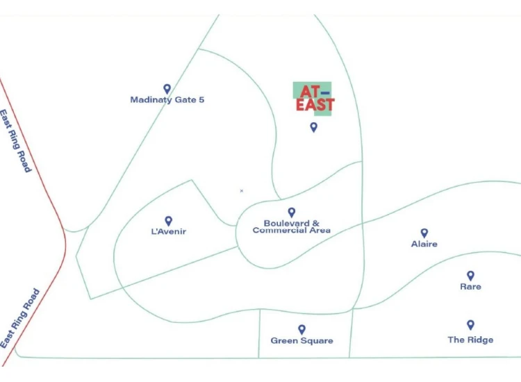 location At East Mostakbal City 