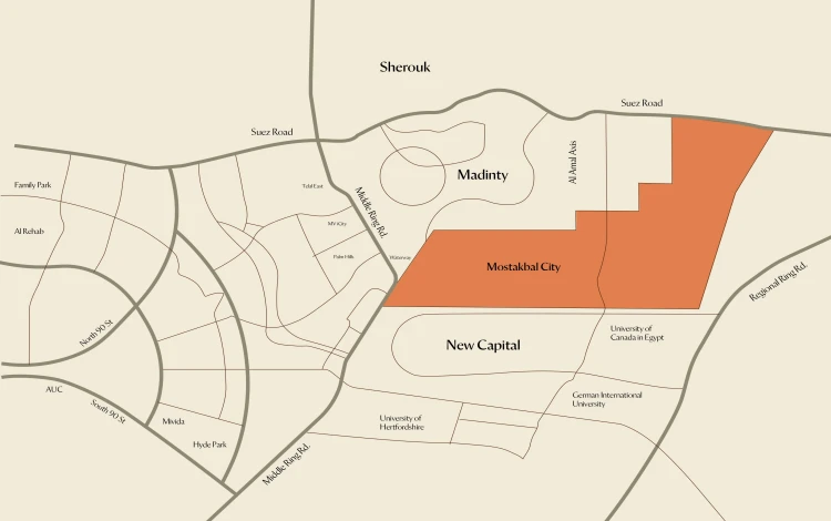 Cityzen Mostakbal City Compound location
