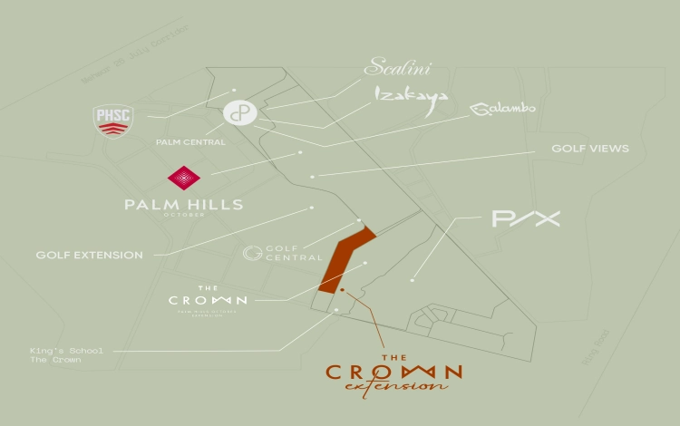 the Crown Palm Hills the Crown Palm Hills Compound location