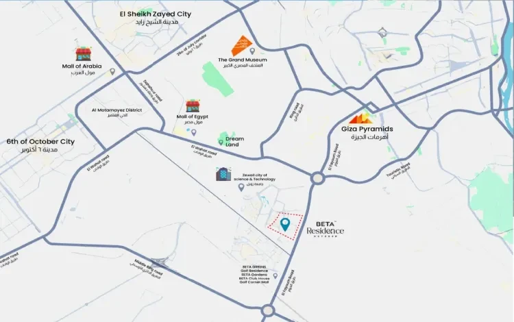 Beta Residence Compound location