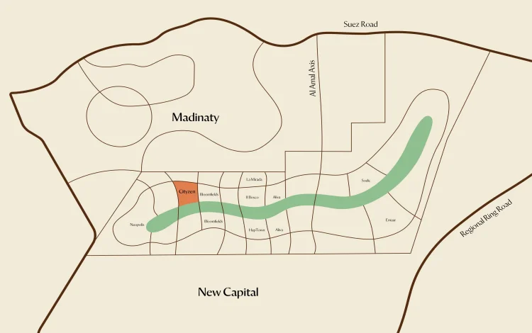 كمبوند Cityzen Mostakbal City موقع كمبوند سيتيزن المستقبل سيتي