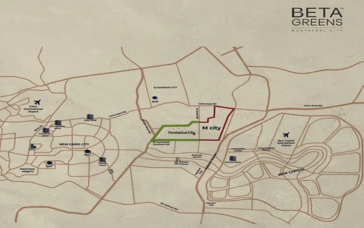 Beta Greens Compound Beta Greens El Mostakbal City location