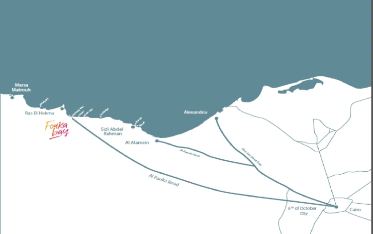 Fouka Bay North Coast location
