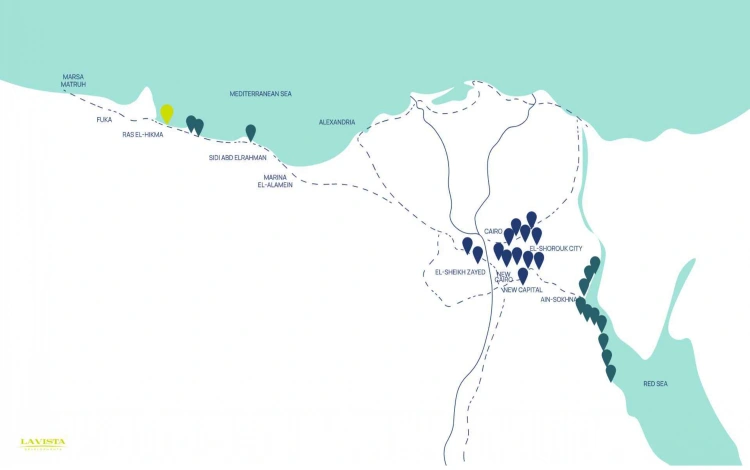 La Vista Ras El Hekma location