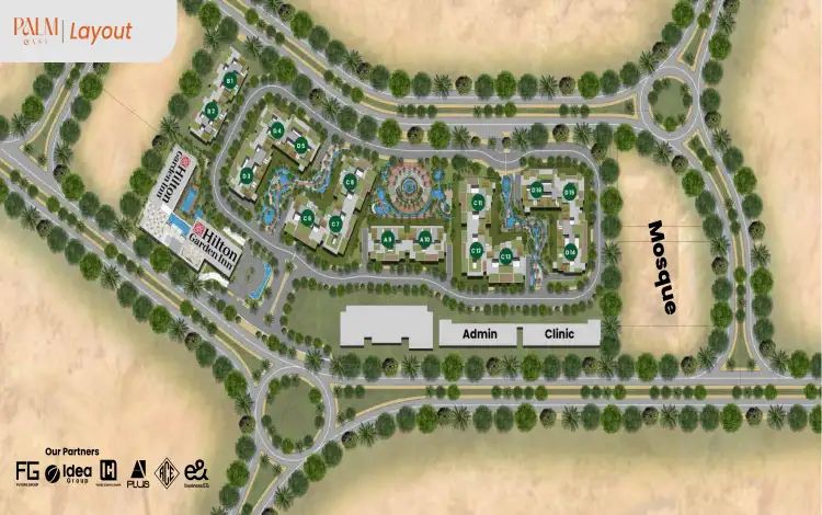 palm east new cairo Palm East Compound master plan