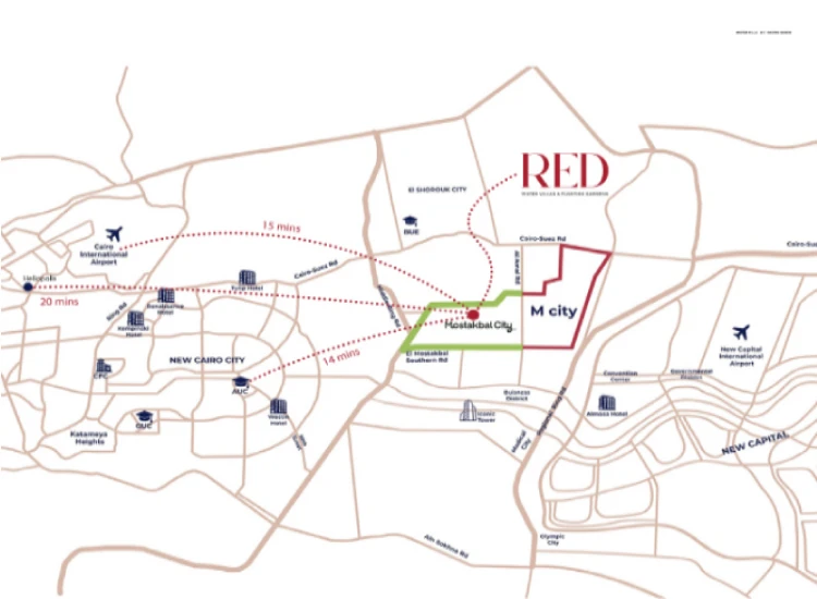 Compound Red Mostakbal City location Red Mostakbal City Compound